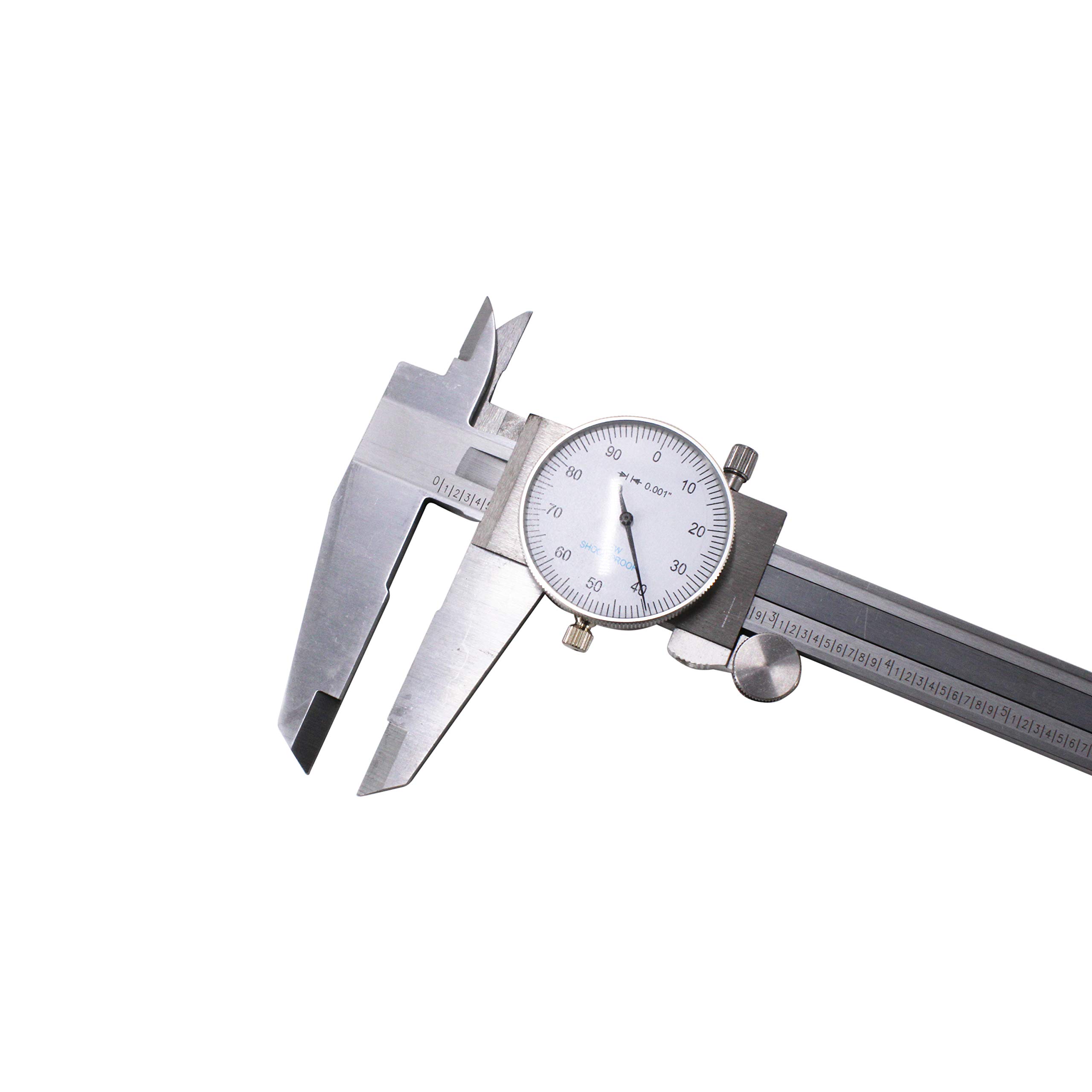 HFS (R) 0-12" Carbon Steel 4 Way Dial Caliper .001" Shock Proof New - Image 3
