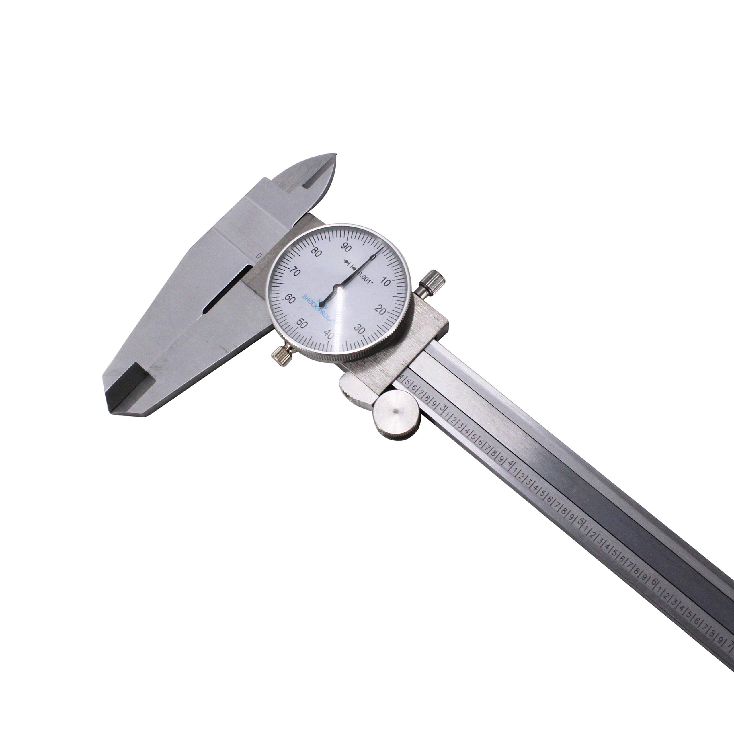 HFS (R) 0-12" Carbon Steel 4 Way Dial Caliper .001" Shock Proof New - Image 4