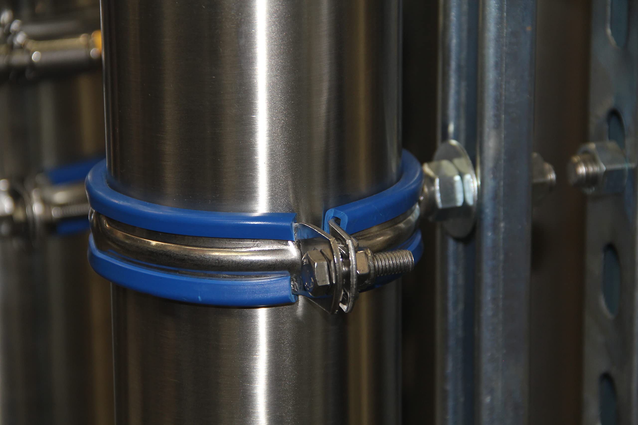 HFS(R) 14" Pipe Clamp Bracket Straps Tube Spool Support w/Welding 1/2" BSP Male Bolt - Image 3