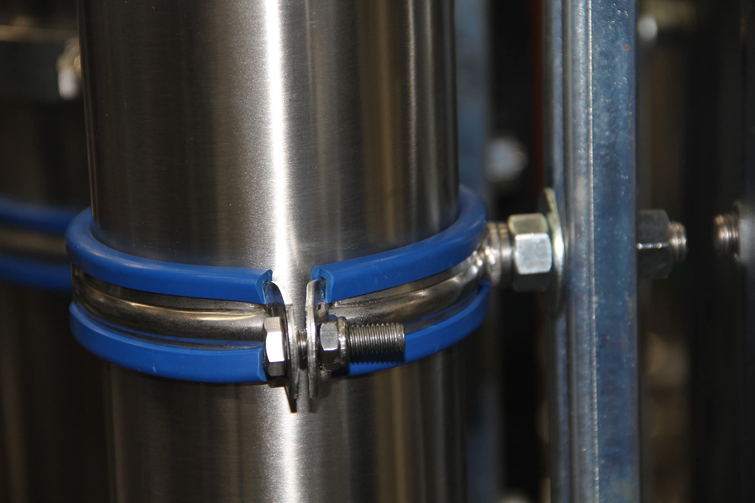 HFS(R) 14" Pipe Clamp Bracket Straps Tube Spool Support w/Welding 1/2" BSP Male Bolt - Image 4