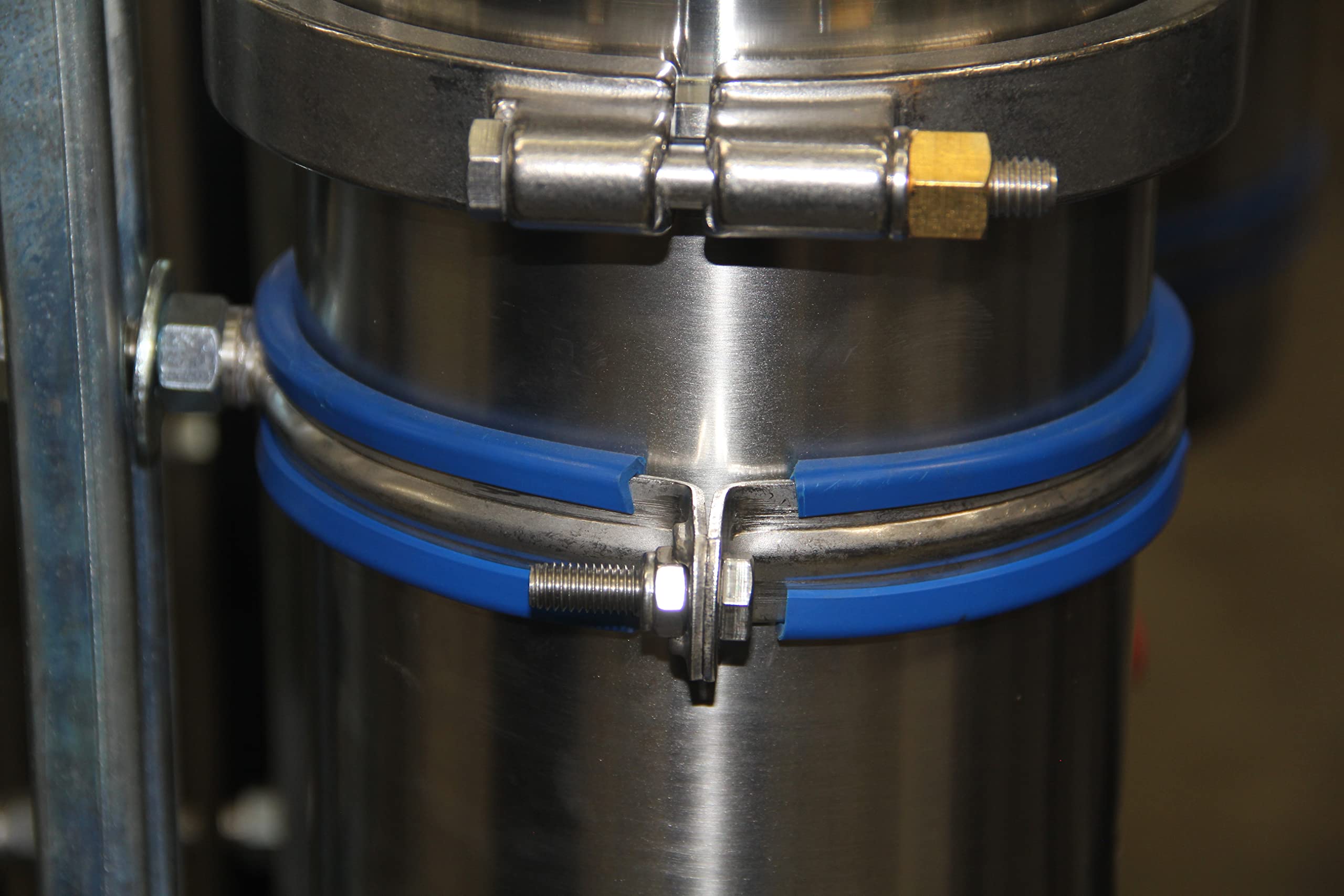 HFS(R) 14" Pipe Clamp Bracket Straps Tube Spool Support w/Welding 1/2" BSP Male Bolt - Image 5