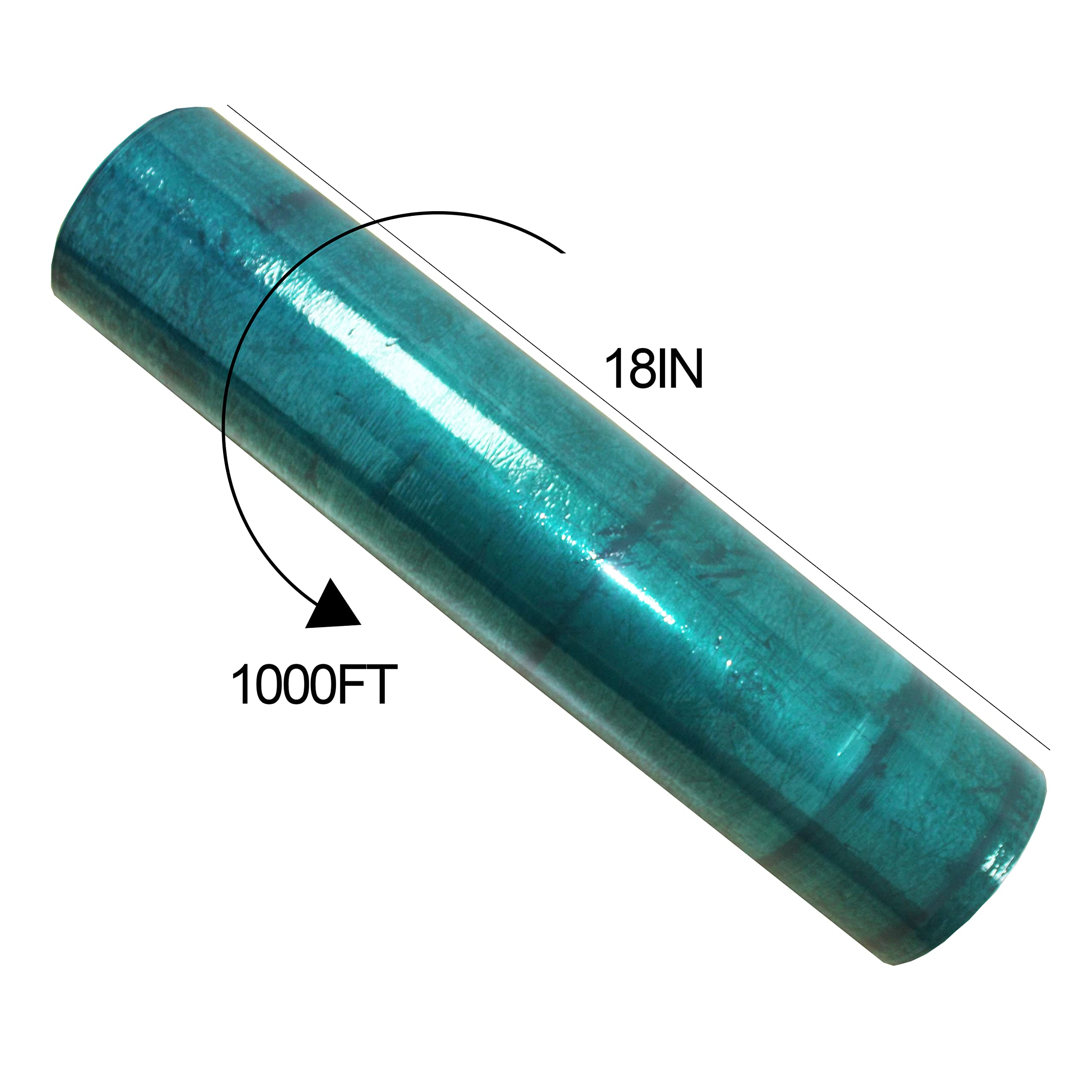 HFS(R) 18IN x 1000 FT 4 Roll/Pack -87 Gauge 22 Microns Stretch Moving & Packing Wrap Industrial Strength Green Plastic Pallet Shrink Film Ideal for Furniture, Boxes, Pallets - Image 3