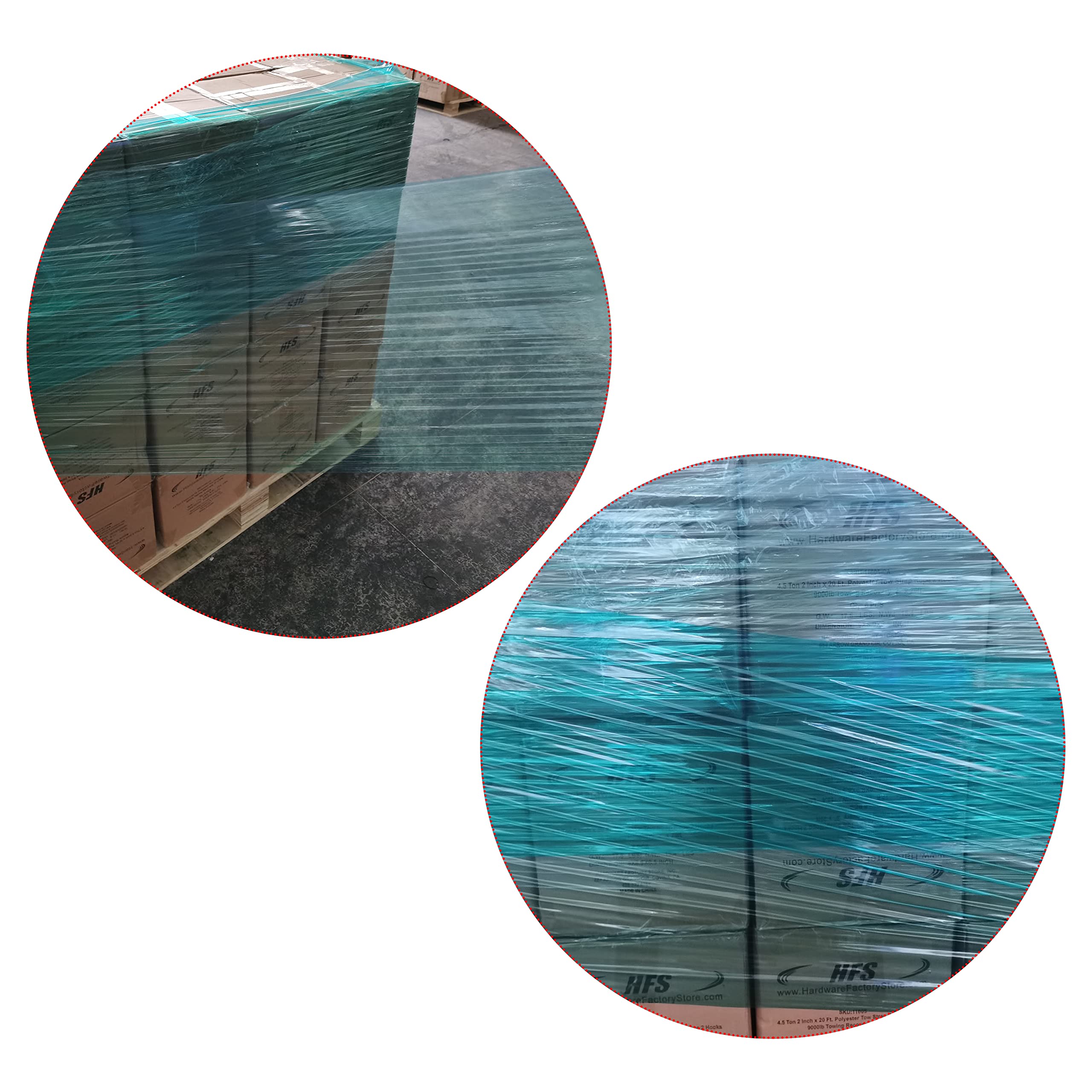 HFS(R) 18IN x 1000 FT 4 Roll/Pack -87 Gauge 22 Microns Stretch Moving & Packing Wrap Industrial Strength Green Plastic Pallet Shrink Film Ideal for Furniture, Boxes, Pallets - Image 5