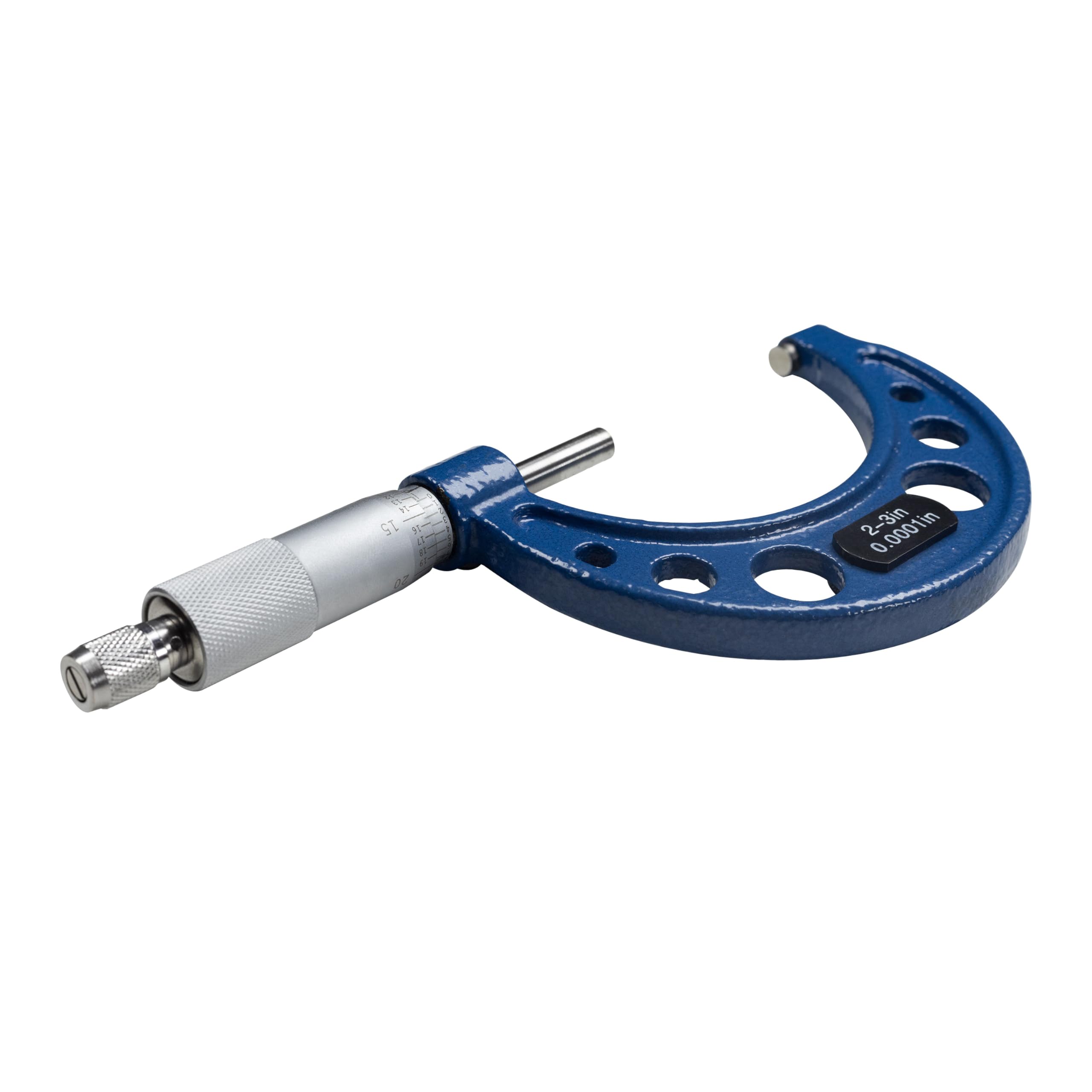 HFS(R) 2-3" Outside Micrometer with 0.0001" Accuracy, Carbide Anvil and Laser-Etched Scale - Image 8