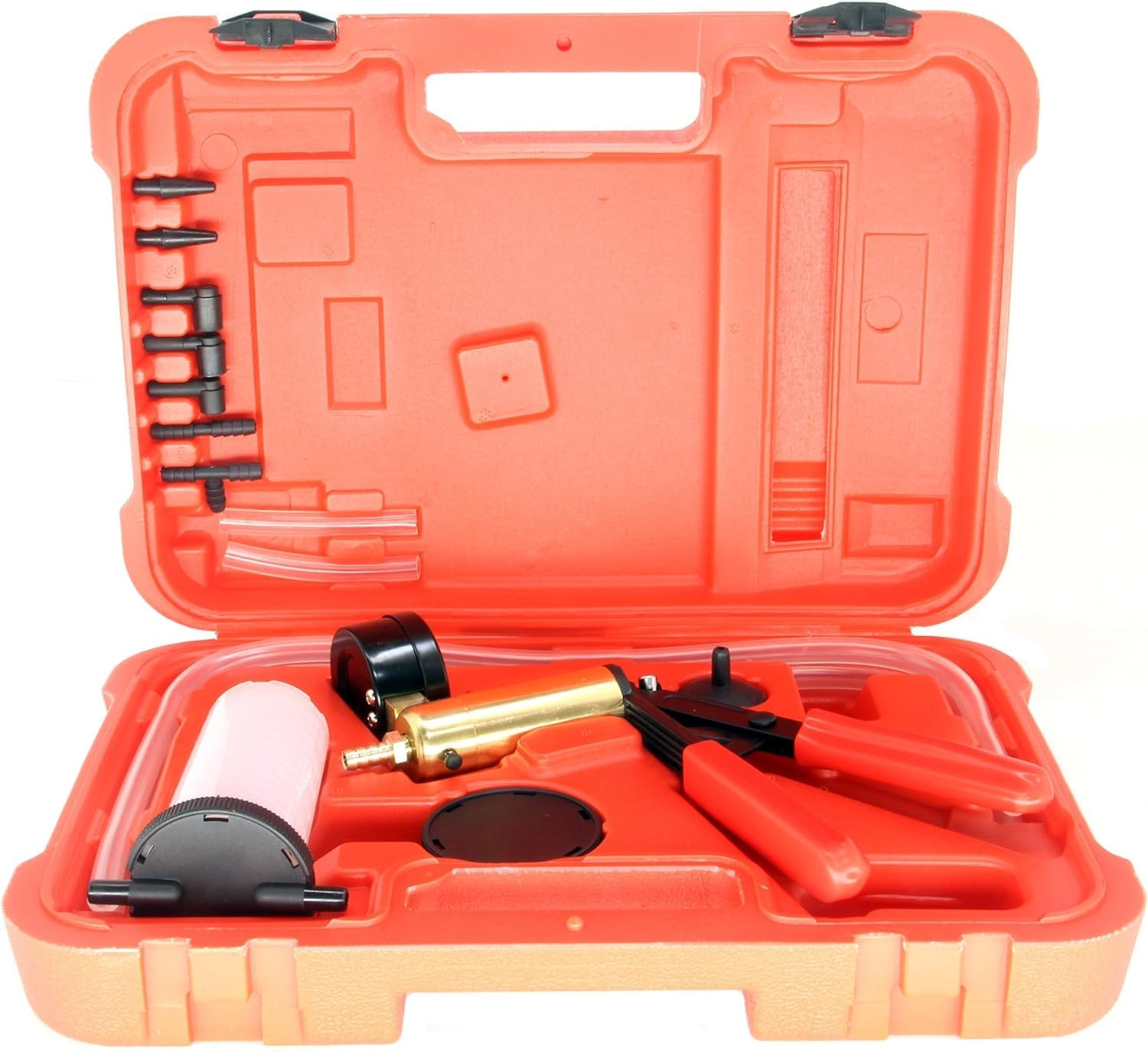 HFS (R 2 in 1 Brake Bleeder Kit Hand held Vacuum Pump Test Set for Automotive with Protected Case - Image 6