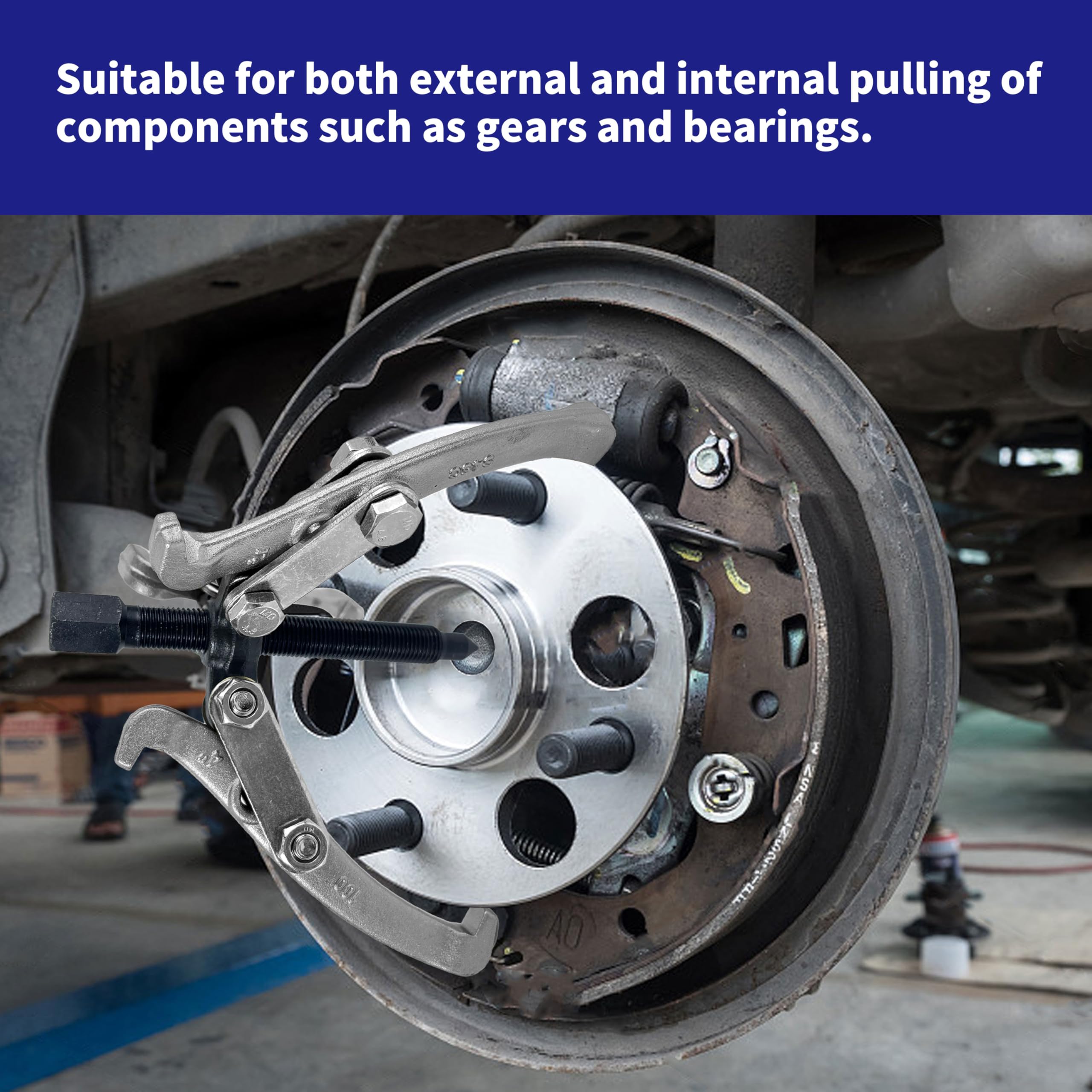 HFS(R 2 jaw and 3 jaw Puller Gear Puller Set – 3in,4in,6in and 8in Removal Tool Kit for Slide Gears, Pulley, and Flywheel - Image 4