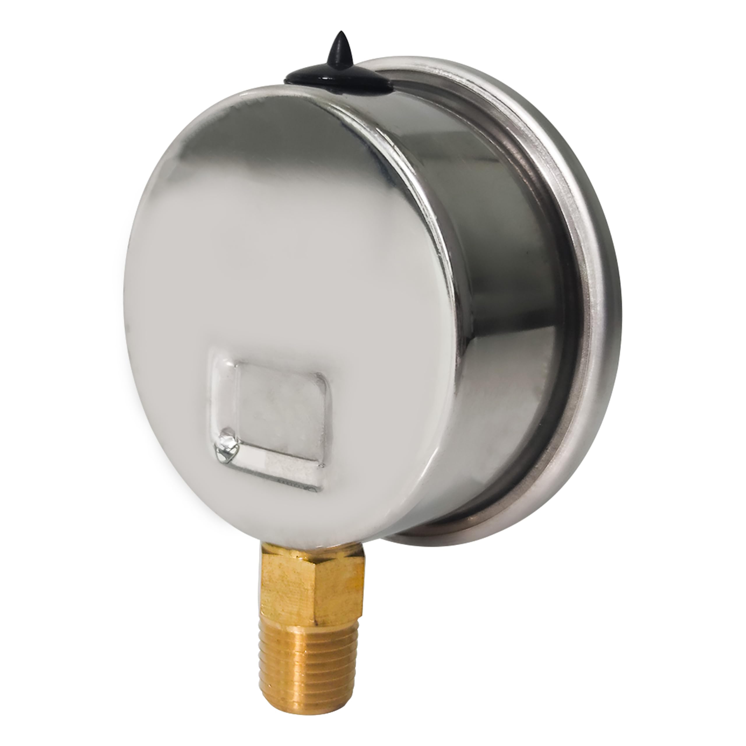 HFS(R) -30inHg-0-150psi Vacuum Pressure Gauge Glycerin Liquid Filled, 2.5" Dial Size, 1/4" NPT Lower Mount, Stainless Steel Case, PSI and Bar Dual Scale - Image 3