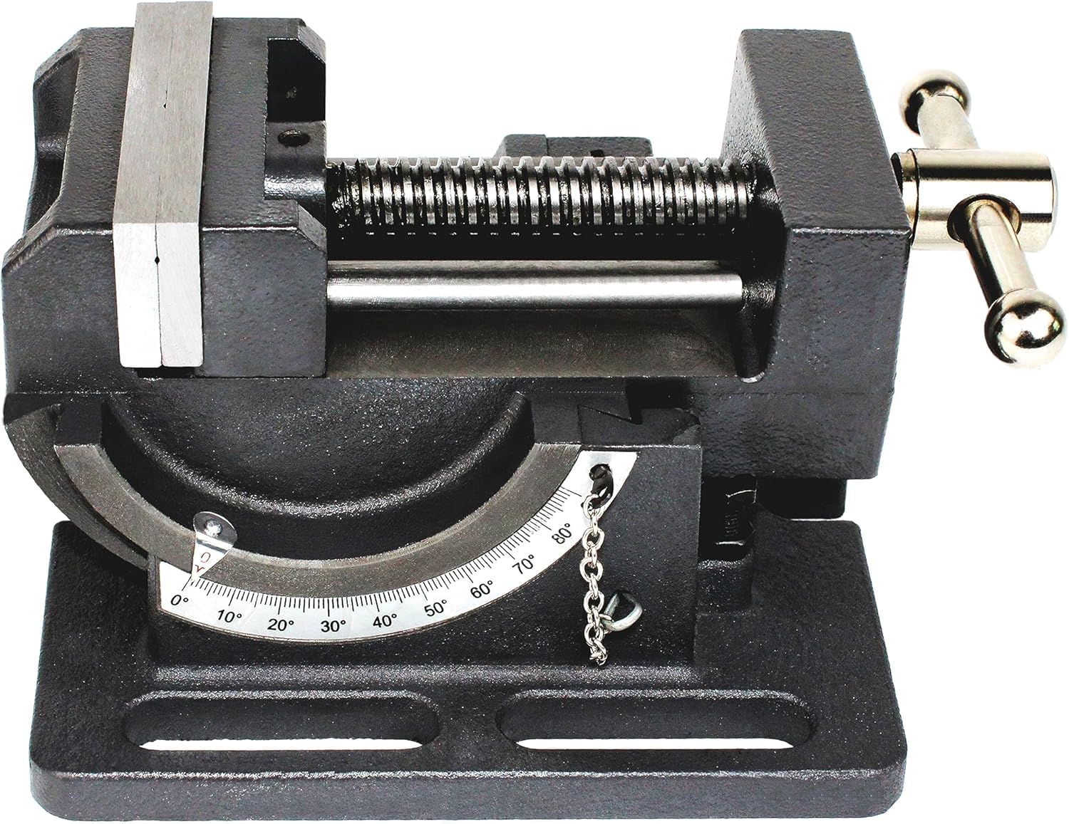 HFS(R) 4-Inch Cast Iron Tilt Angle Drill Press Vise for Drilling, Tapping and Reaming with Angle Settings，4" Jaw Width - Image 7