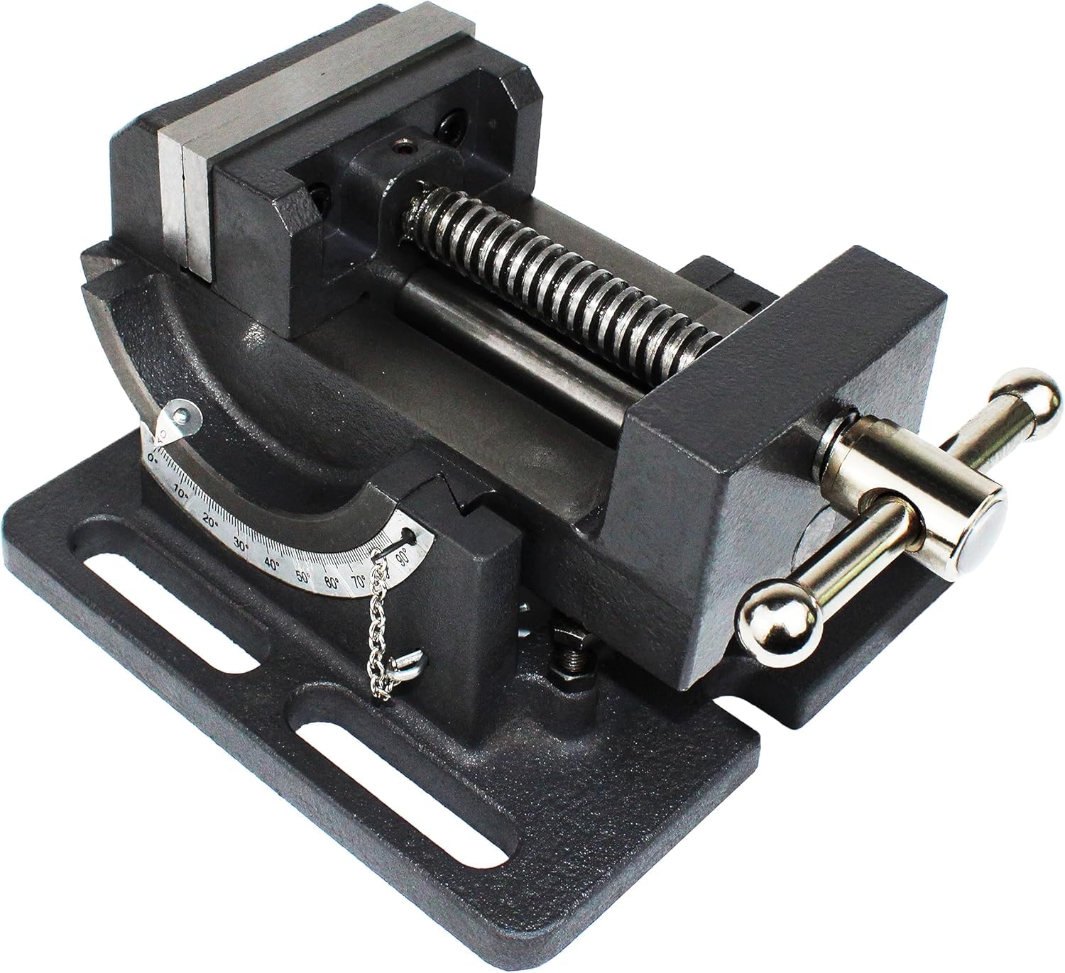 HFS(R) 4-Inch Cast Iron Tilt Angle Drill Press Vise for Drilling, Tapping and Reaming with Angle Settings，4" Jaw Width - Image 8