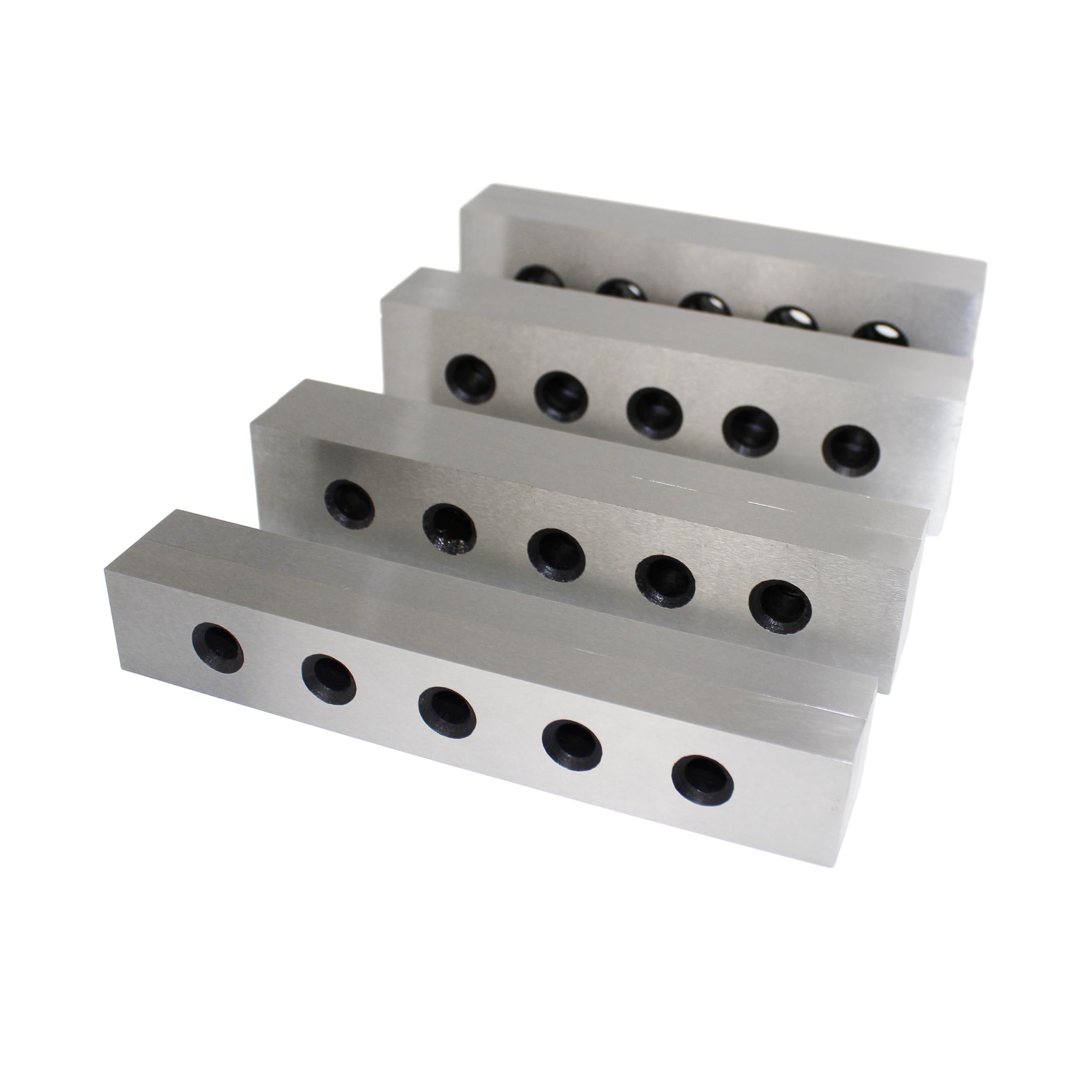 HFS(R) 4 Pair 1/2" Steel Parallel Set .0002" Hardened Machinist Square Accuracy Parallel Block Set - Image 4
