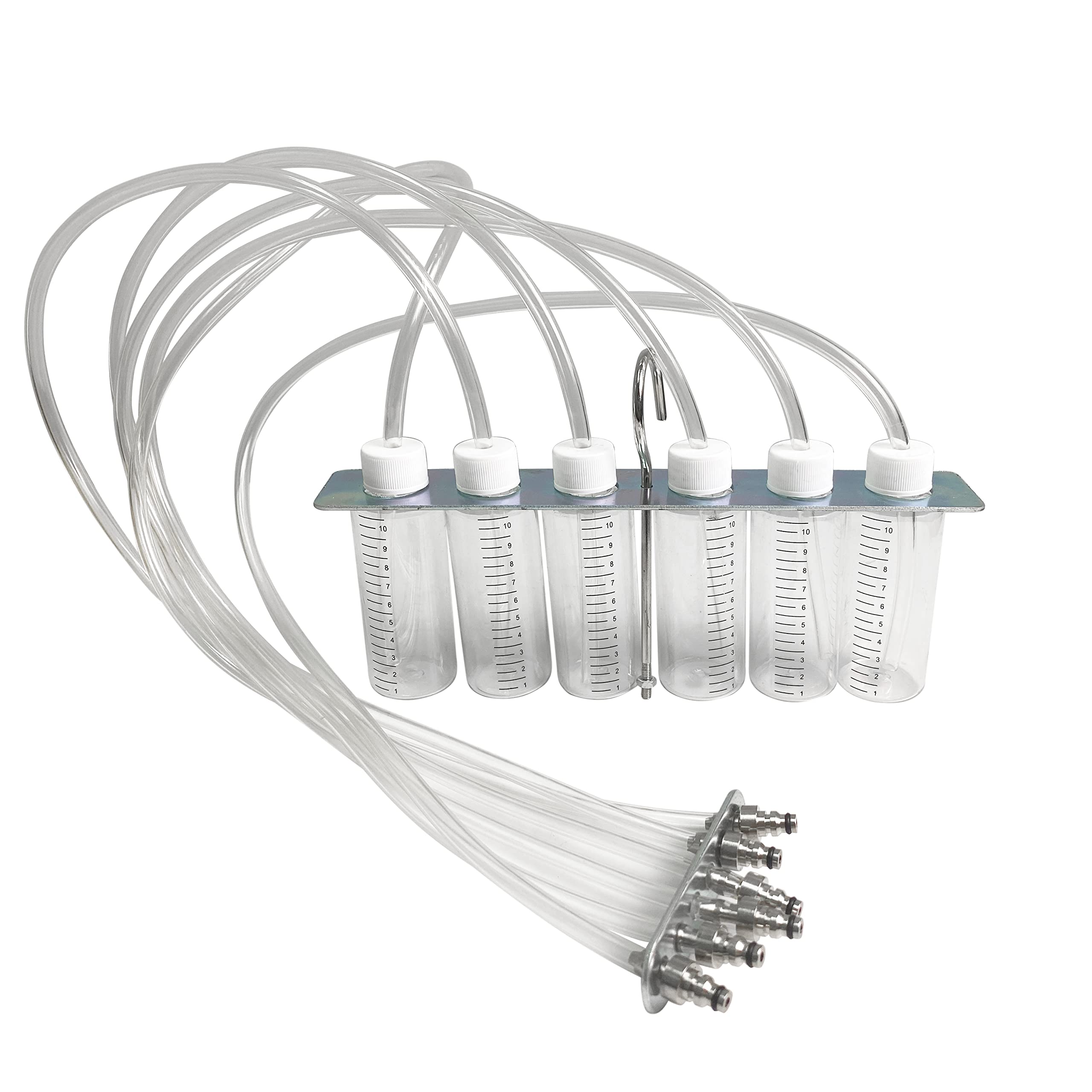 HFS(R) 6-Cylinder Injector Detector Fuel Injectors Tester Diesel Injector Flow Diagnostic Cylinder Common Rail Adaptor Test Tool Kit - Image 3