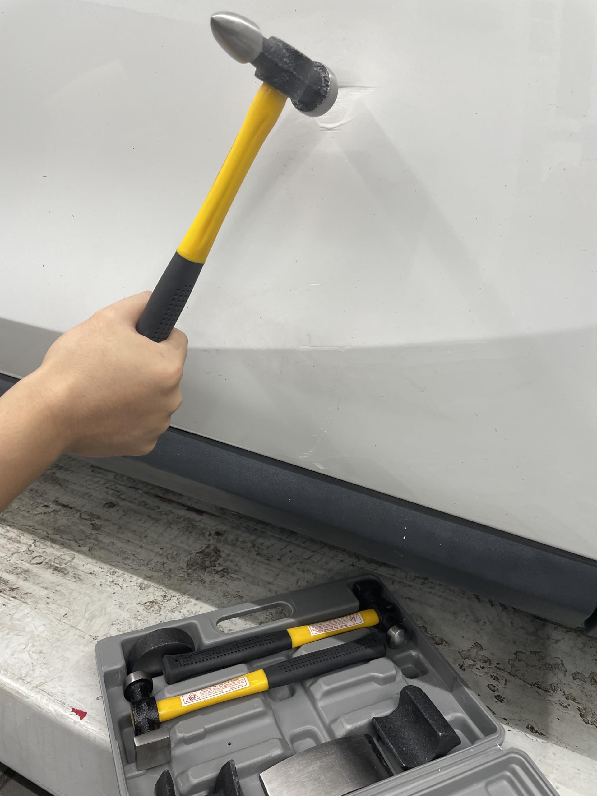 HFS(R) 7 Pcs Set Auto Body Fender Repair Tool Hammer Dolly Set - Image 3