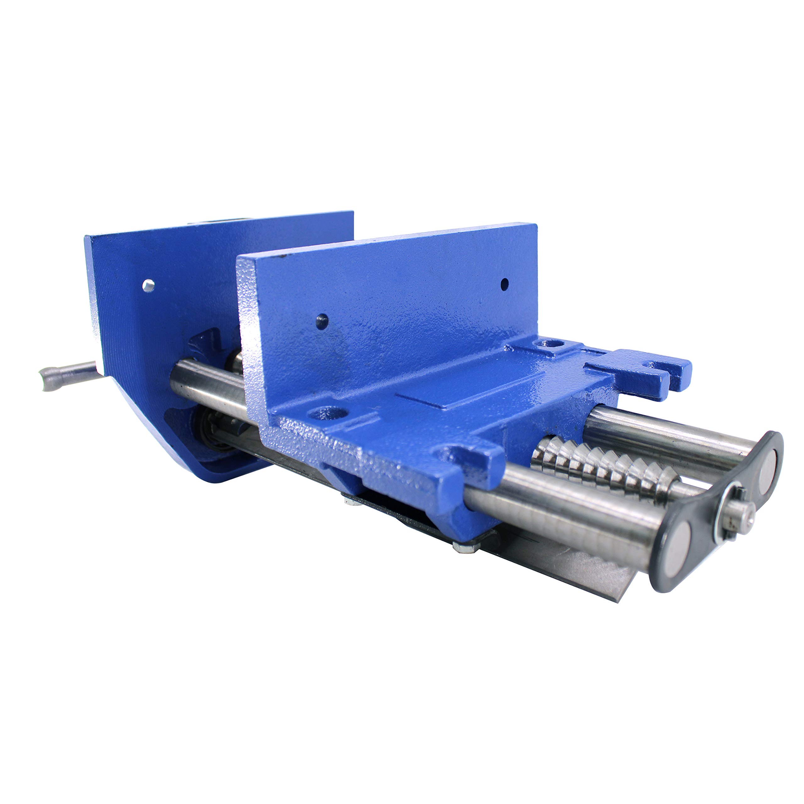 HFS (R) 9 Inch Woodworking Vise with Quick Release Trigger and Fused Tommy Bar - Cast Iron - Durability and Reliability - Image 4