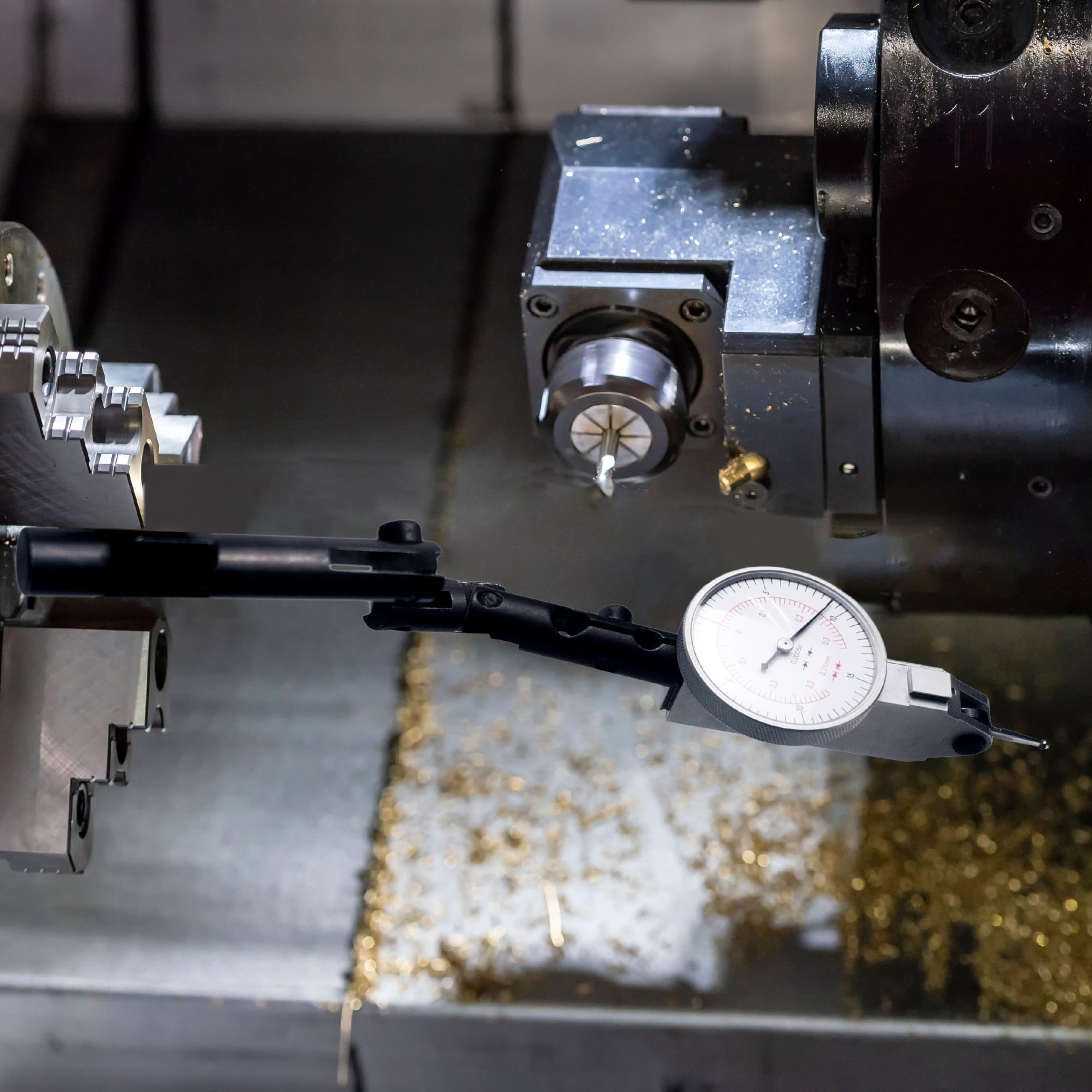 HFS(R Axial Axis Dial Indicator Holder Adjustable Arm 3 Pivot Joints for Dial Test Digital Indicator Dovetail Arm - Image 7