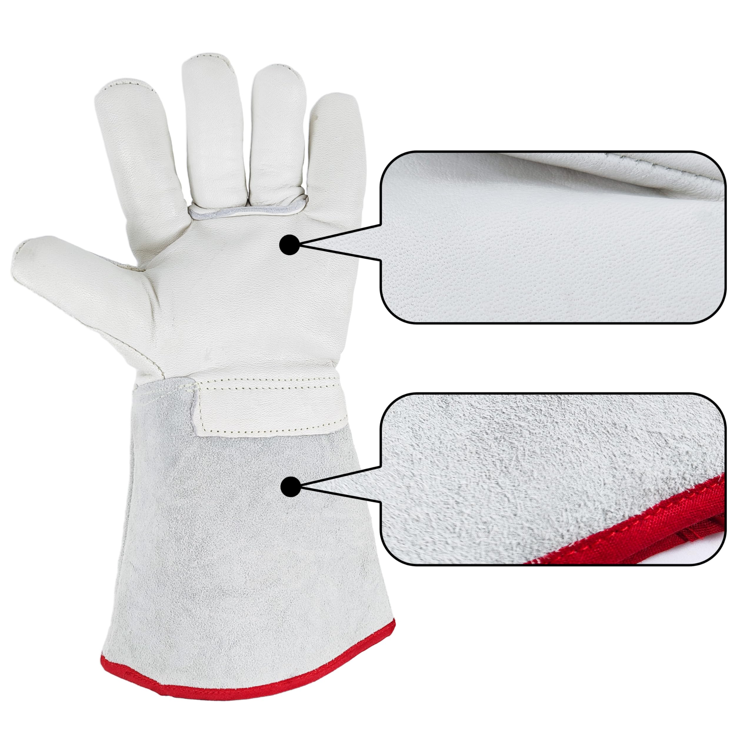 HFS(R Cryogenic Protective Gloves Antifreeze Gloves Low Temperature for Liquid Nitrogen, Dry Ice 13.8"/35cm - Image 4