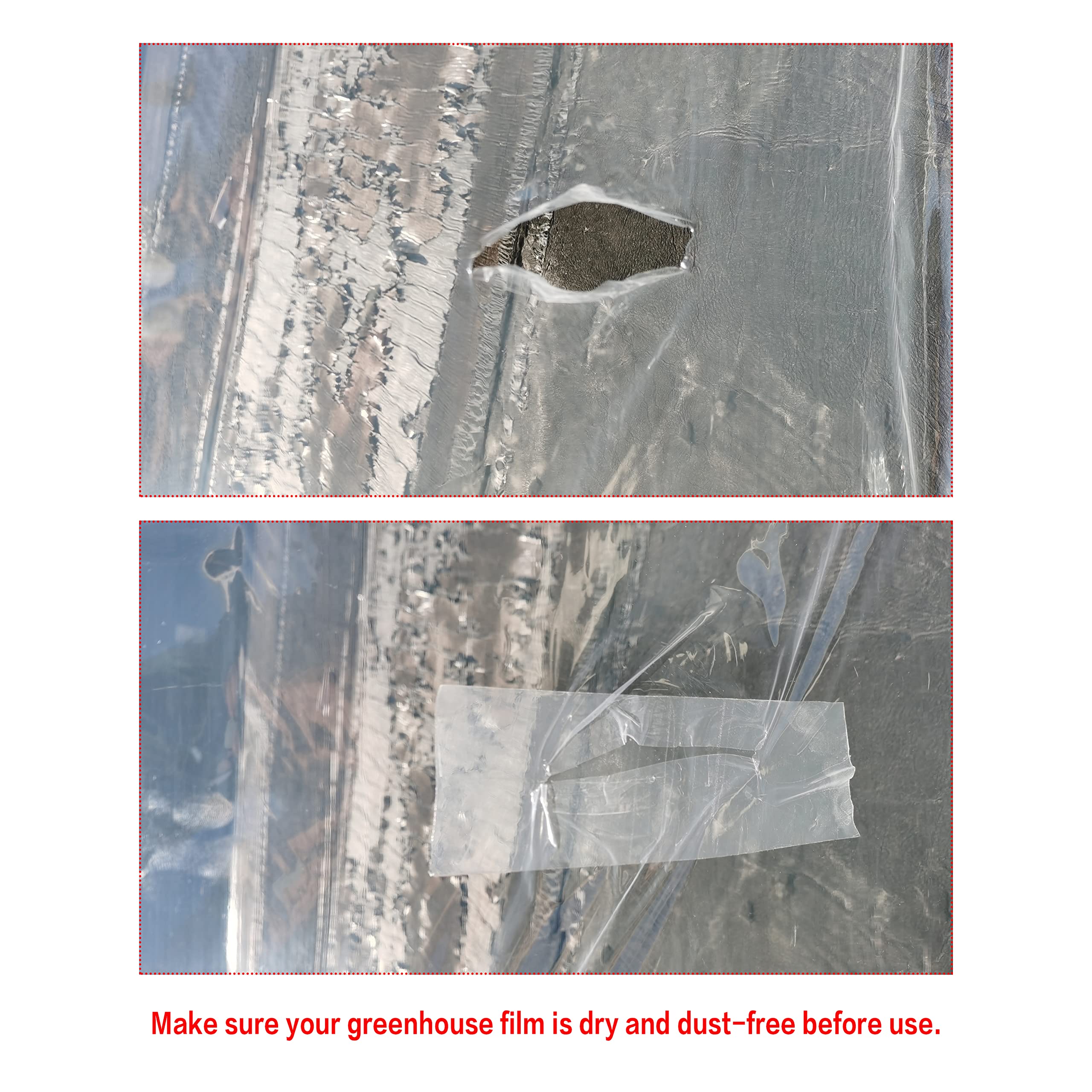 HFS(R Greenhouse Repair Tape Polyethylene Film Tape for Sealing and Seaming 3INX54FT 6 Mil - Image 4