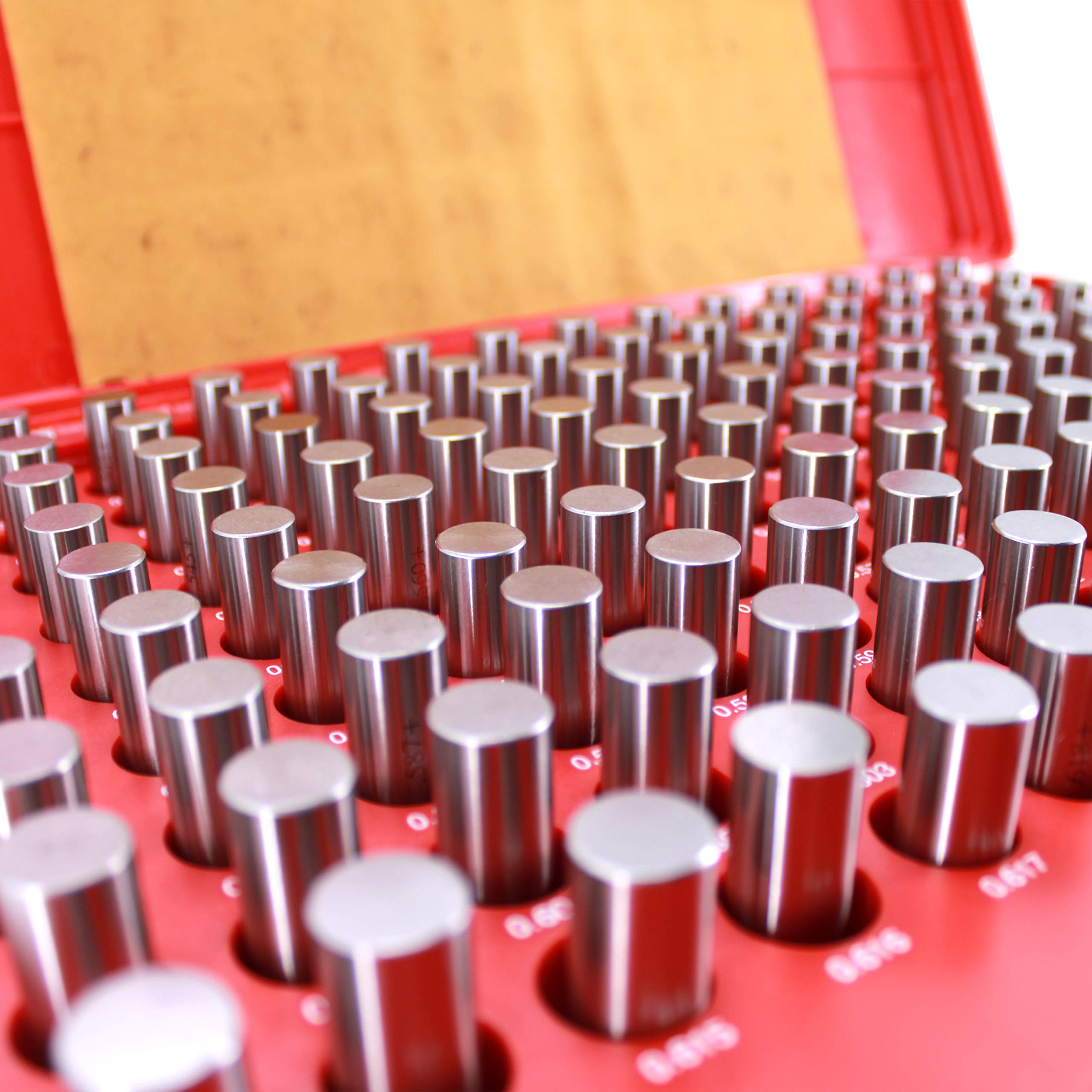 HFS(R) M3 Plus Steel Pin Gage Set with Storage Case for Carpenters and Home Improvement 125PCS 0.501-0.625" - Image 9