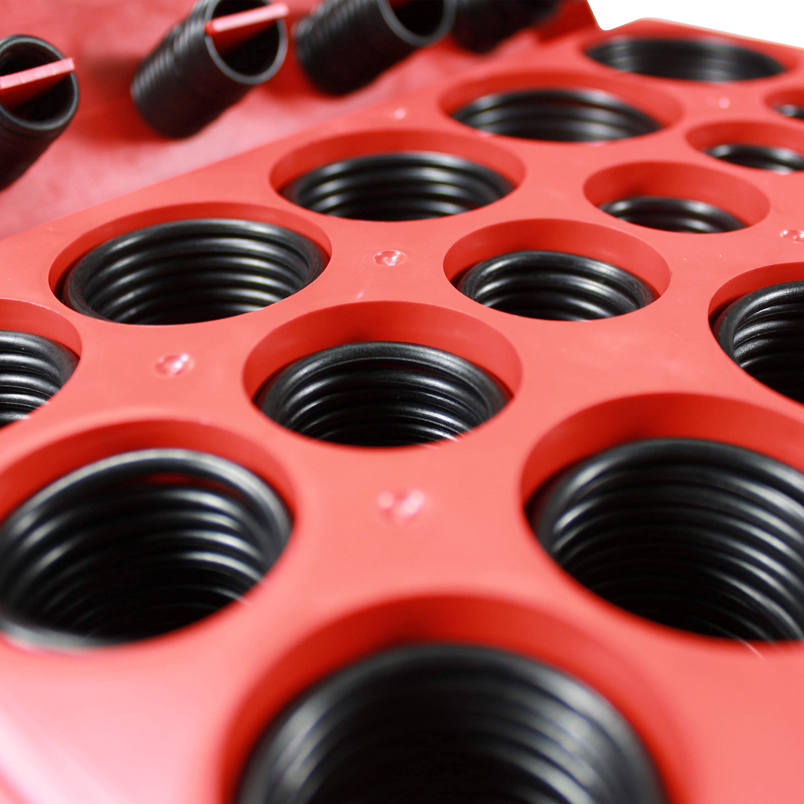 HFS(R) Rubber O-Ring Assortment Kit 407 PCS Automotive Seal Rubber Gasket Universal Replacement O-Rings (SAE) - Image 6