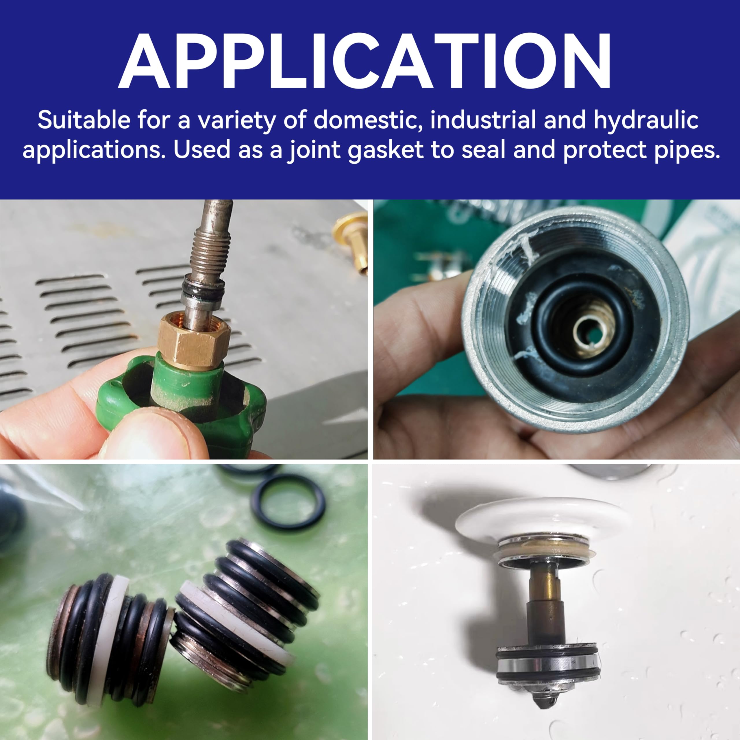 HFS(R) Rubber O-Ring Assortment Kit 407 PCS Automotive Seal Rubber Gasket Universal Replacement O-Rings (SAE) - Image 7