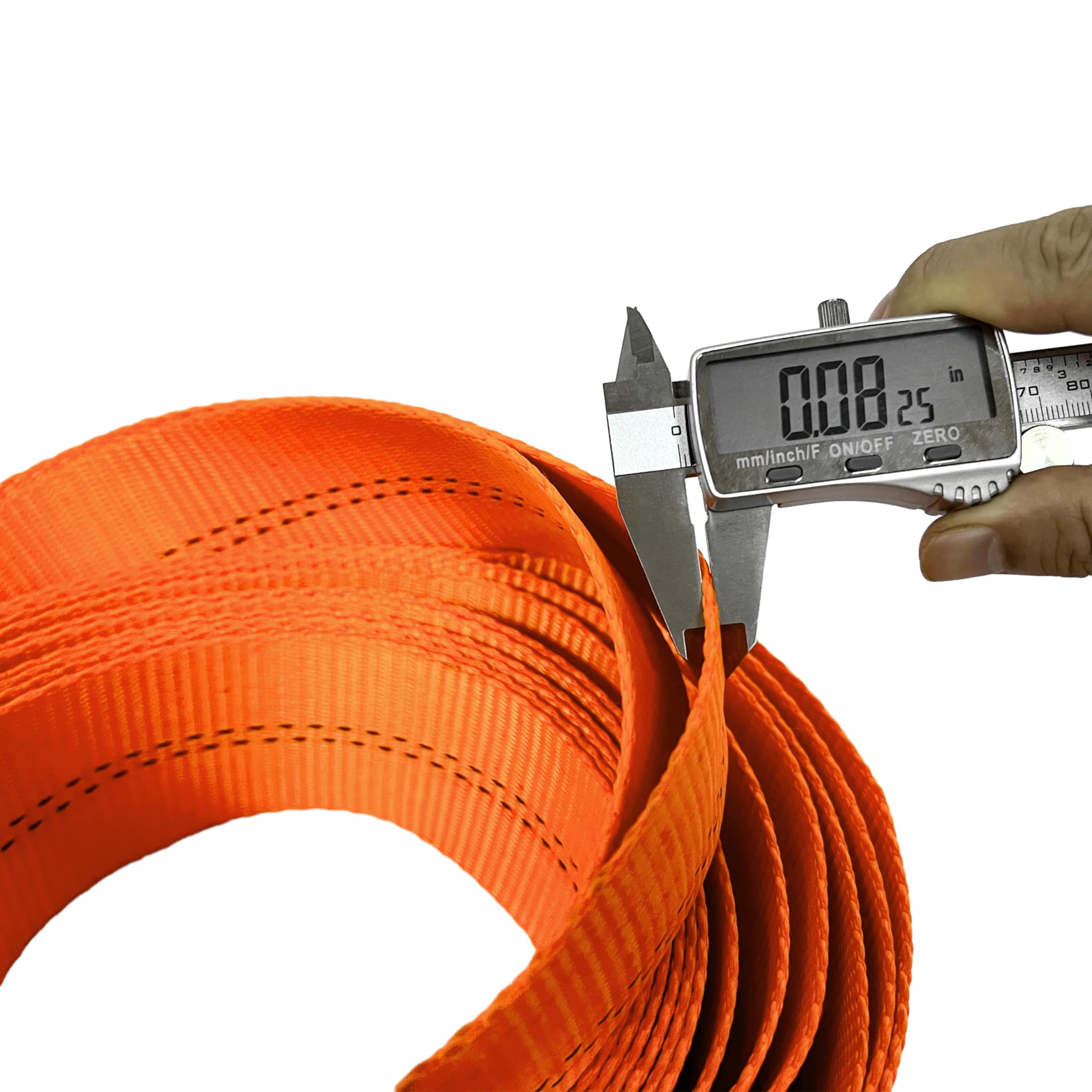 HFS(R) Tree Saver, Winch Strap, Tow Strap 30,000 Pound Capacity (3X8FT, Orange) - Image 7