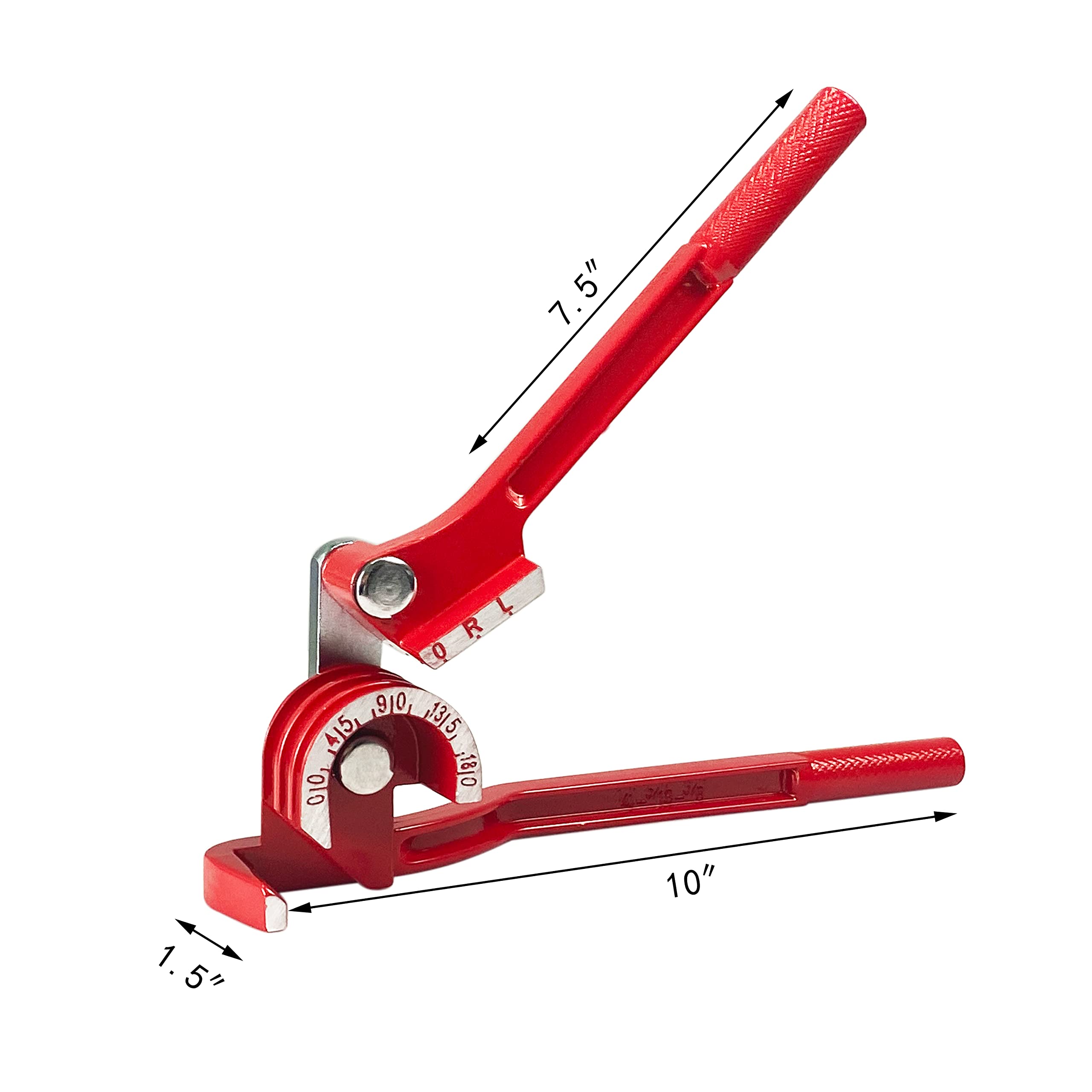 HFS(R) Tube Bender, Tubing Bender 0-180 Degrees Pipe Bender for 1/4 5/16 and 3/8 Inch Copper Aluminum Thin Stainless Steel - Image 7
