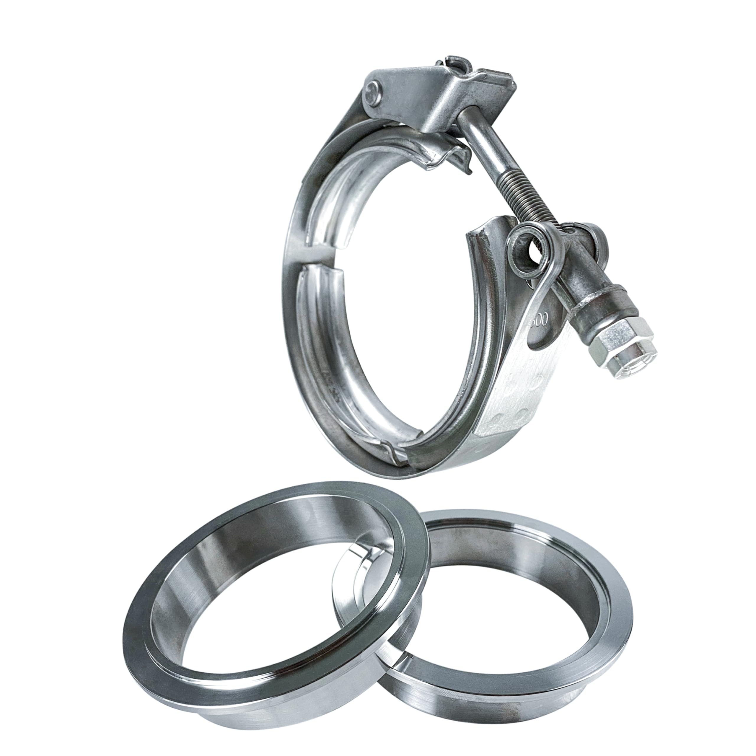 HFS(R) V-Band Clamp Stainless Steel 304 with Flange Male Female Quick Release for Exhaust System (3 IN) - Image 4